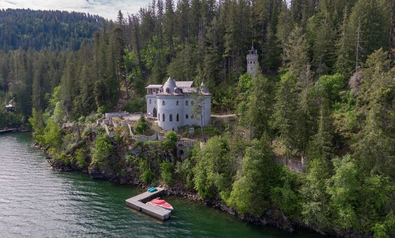 Dream House: Castle Von Frandsen Iconic Waterfront Idaho Estate